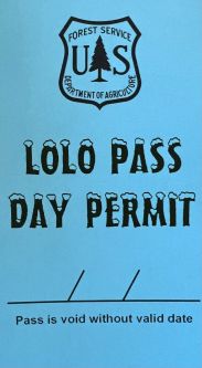 Lolo Pass Winter Recreation Day Permit (Pickup Only)