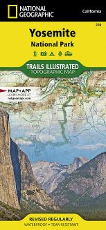 Yosemite National Park National Geographic Trails Illustrated Map