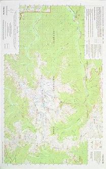 Custom Correct Mount Olympus Climber's Map