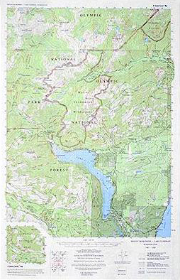Custom Correct Mount Skokomish - Lake Cushman Map