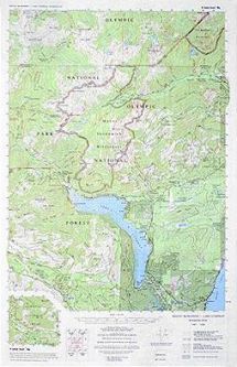 Custom Correct Mount Skokomish - Lake Cushman Map