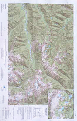 Custom Correct Seven Lakes Basin - Hoh Map