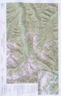 Custom Correct Seven Lakes Basin - Hoh Map