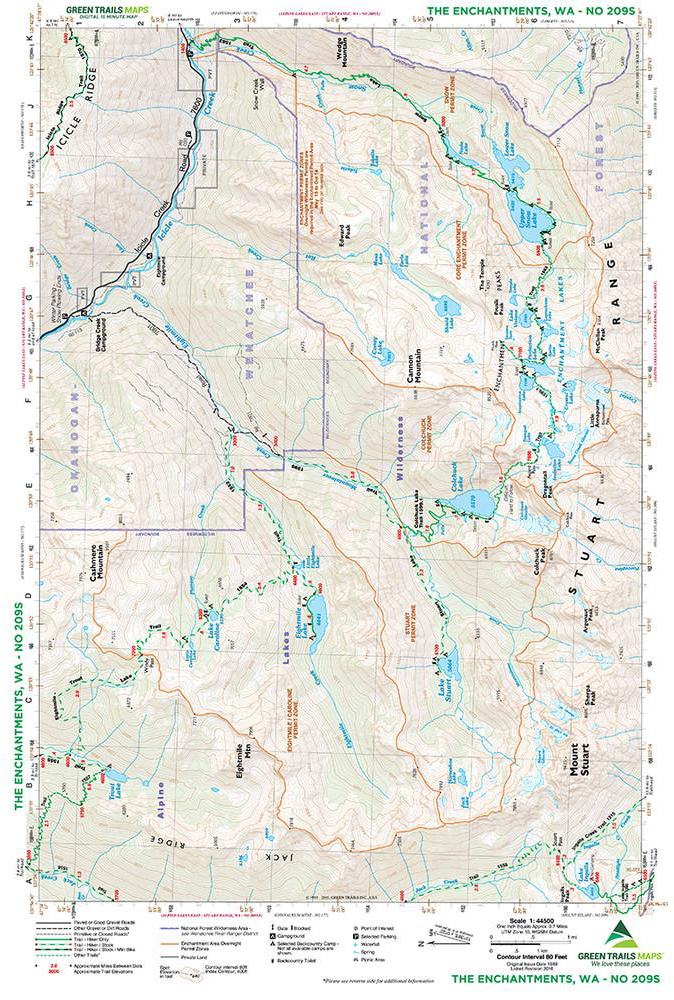 Green Trails Enchantments Map 209S