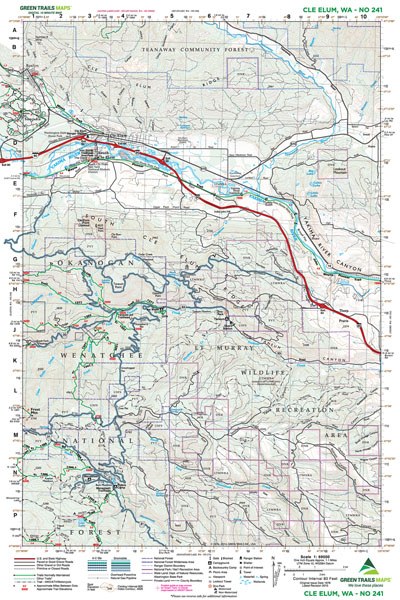 Green Trails Cle Elum Map 241