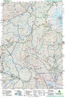 Green Trails Mount Adams West, WA Map 366