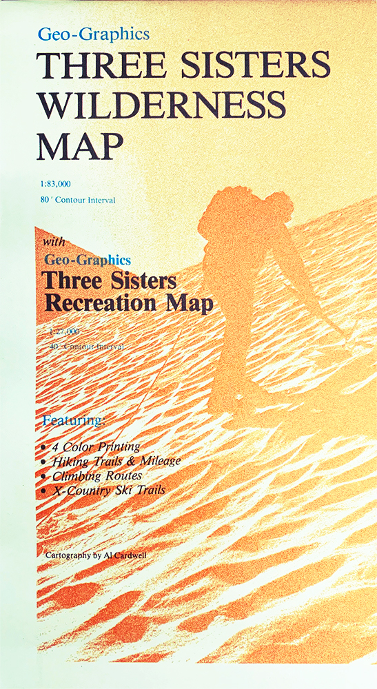 Three Sisters Wilderness Map