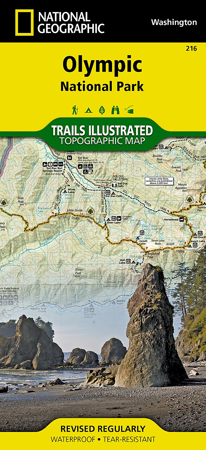 Olympic National Park National Geographic Trails Illustrated Map