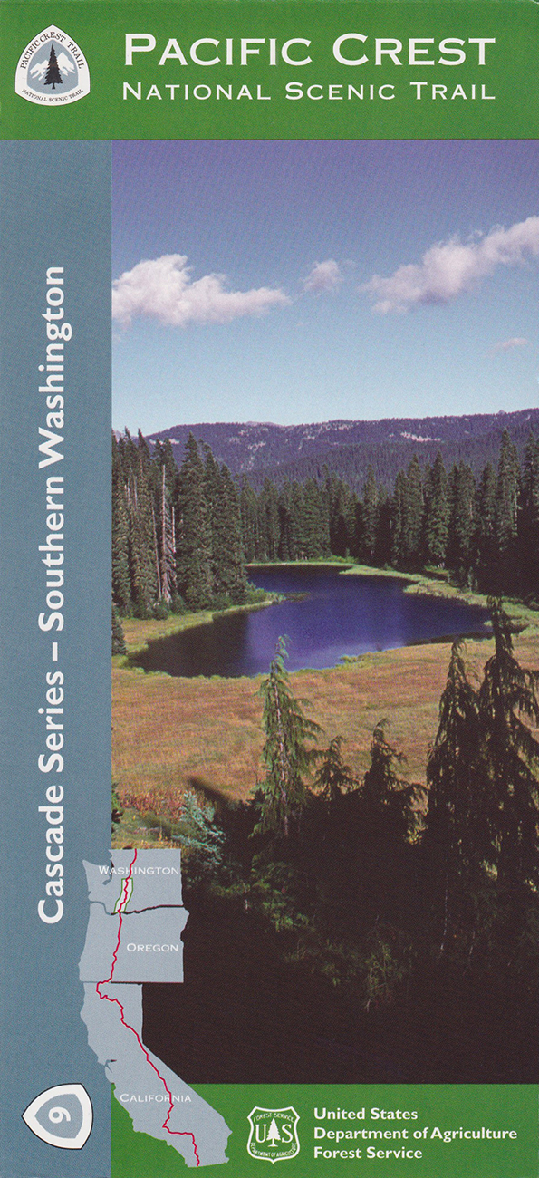Pacific Crest National Scenic Trail Map: Cascade Series--Southern Washington
