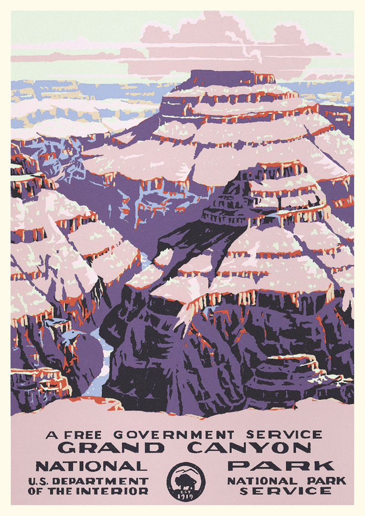 Grand Canyon National Park Vintage Poster
