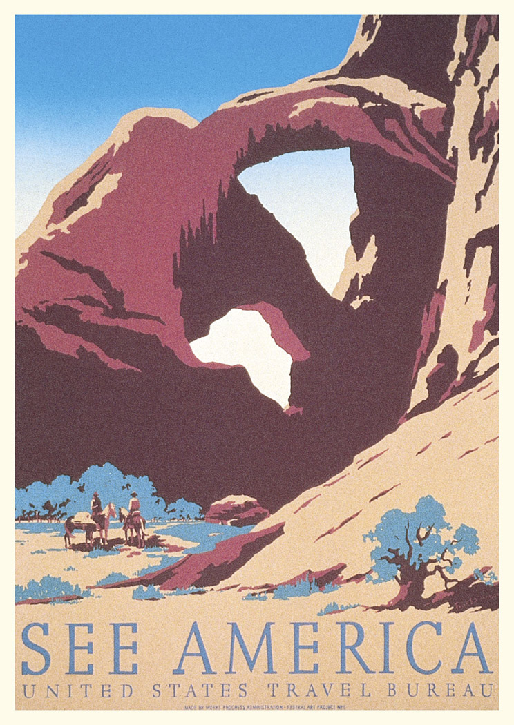 Arches National Park Vintage Poster (See America Series)
