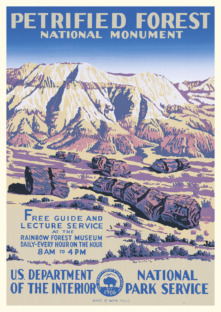 Petrified Forest National Monument Vintage Poster