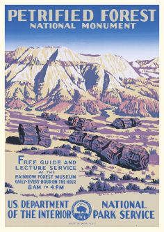 Petrified Forest National Monument Vintage Poster