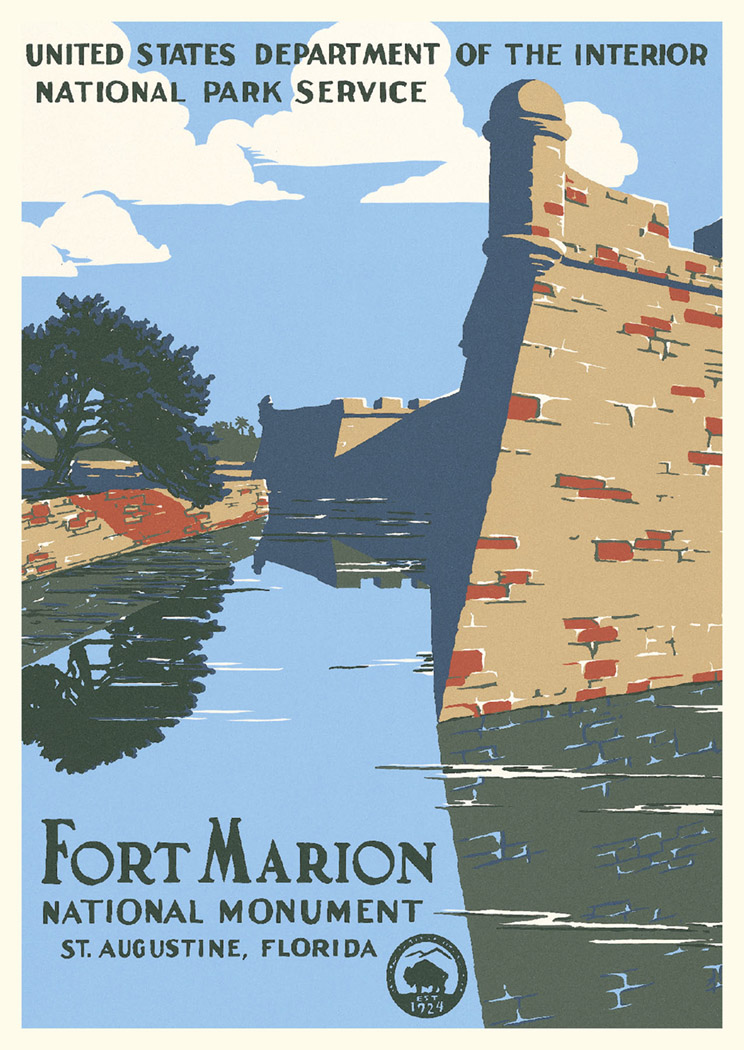 Fort Marion National Monument Vintage Poster