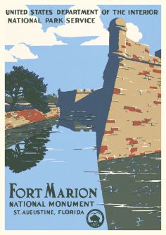 Fort Marion National Monument Vintage Poster