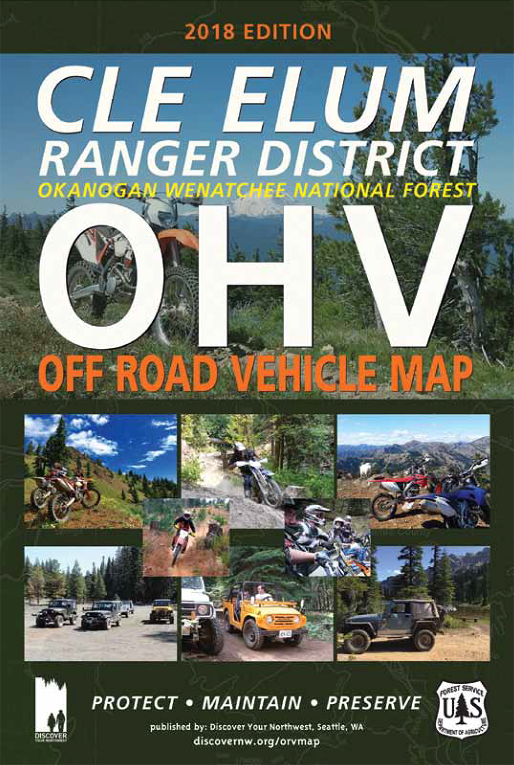 Cle Elum Ranger District Off Road Vehicle Map (Okanogan and Wenatchee National Forests)