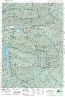 Green Trails McKenzie Bridge, OR Map 620