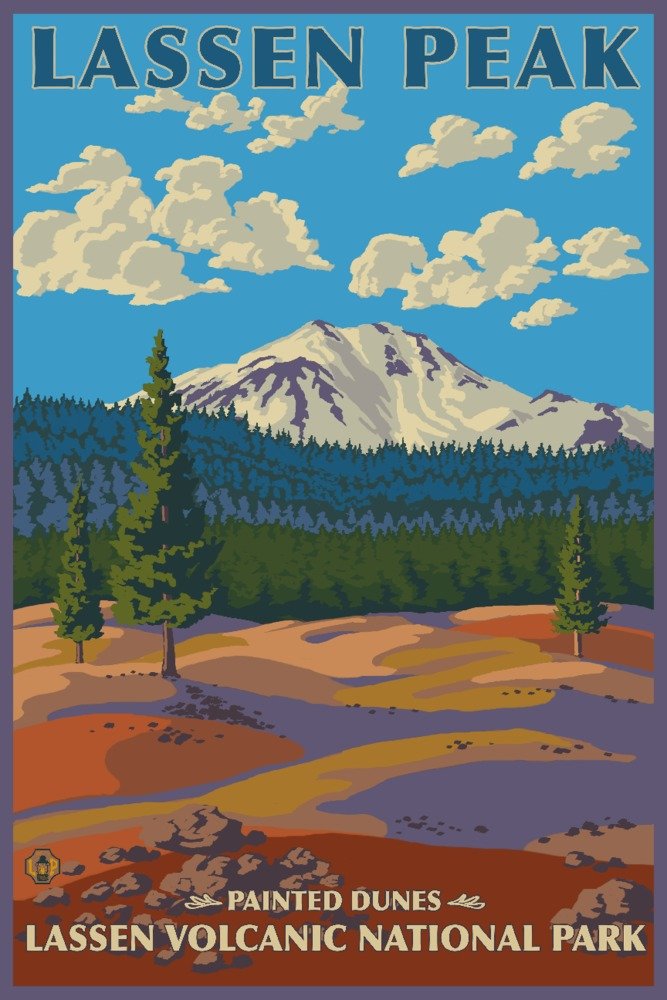 Painted Dunes: Lassen Volcanic National Park by Lantern Press