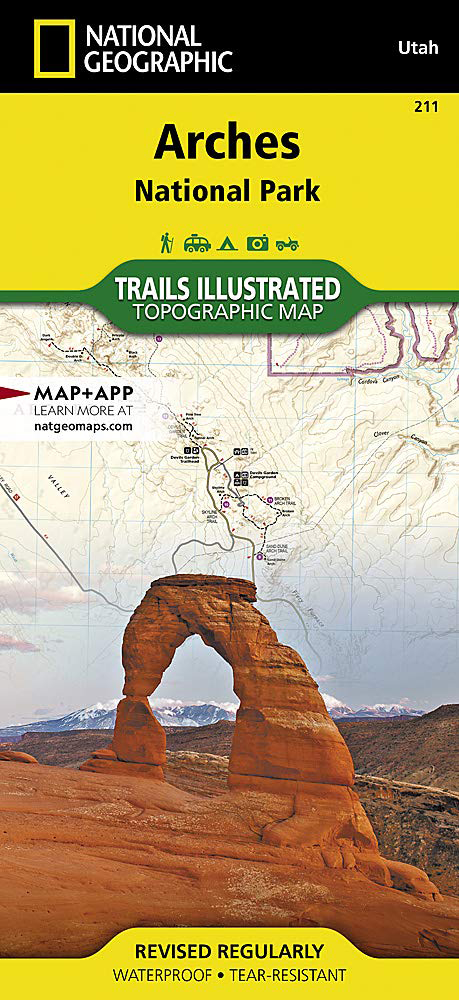 Arches National Park National Geographic Trails Illustrated Map