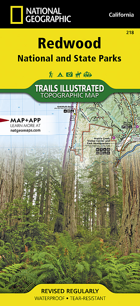 Redwood National and State Parks National Geographic Trails Illustrated Map