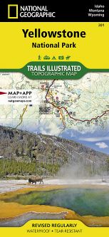 Yellowstone National Park National Geographic Trails Illustrated Map