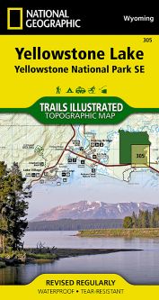 Yellowstone Lake, Yellowstone National Park National Geographic Trails Illustrated Map