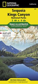 Sequoia & Kings Canyon National Parks National Geographic Trails Illustrated Map