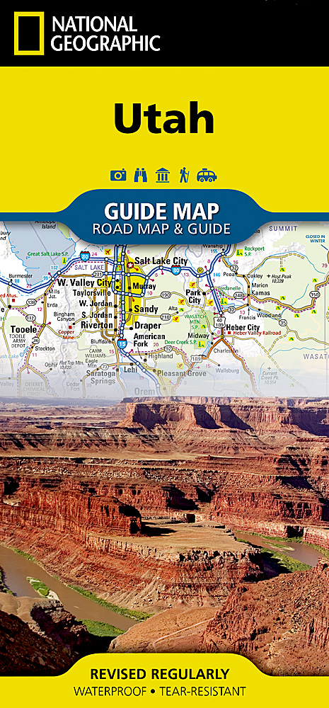 National Geographic Guide Map: Utah