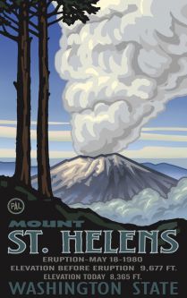 Mount St. Helens Eruption Poster by Paul A. Lanquist