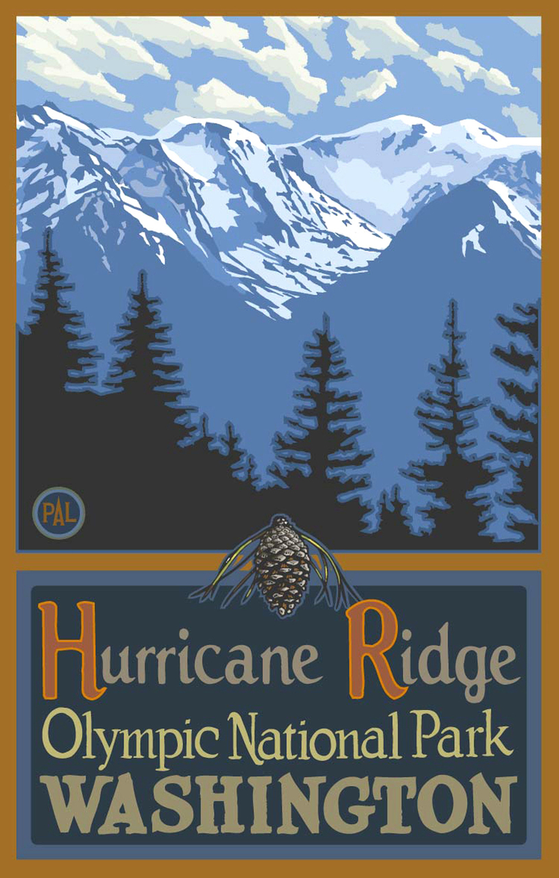Hurricane Ridge Poster by Paul A. Lanquist