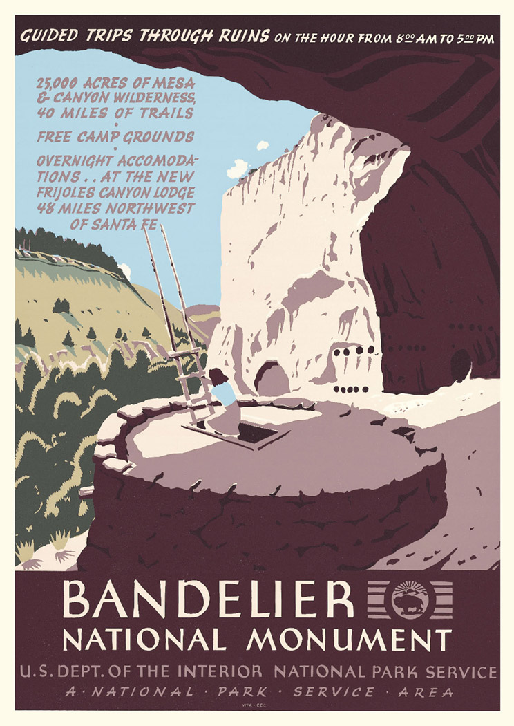 Bandelier National Monument Vintage Poster