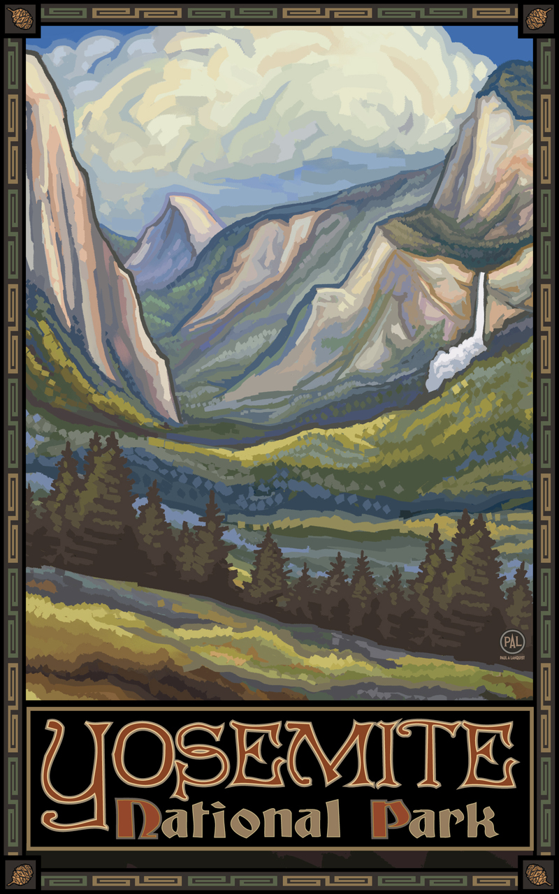 Yosemite Valley Poster by Paul A. Lanquist
