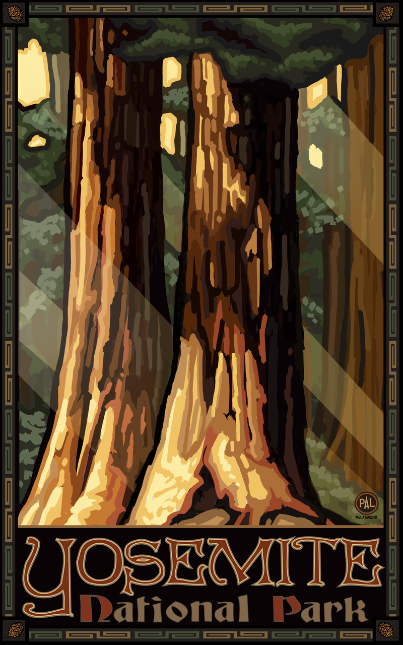 Yosemite National Park Sequoia Poster by Paul A. Lanquist