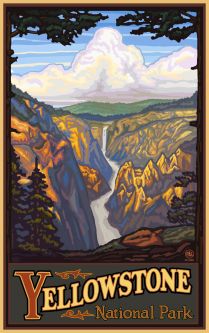 Yellowstone National Park Poster by Paul A. Lanquist
