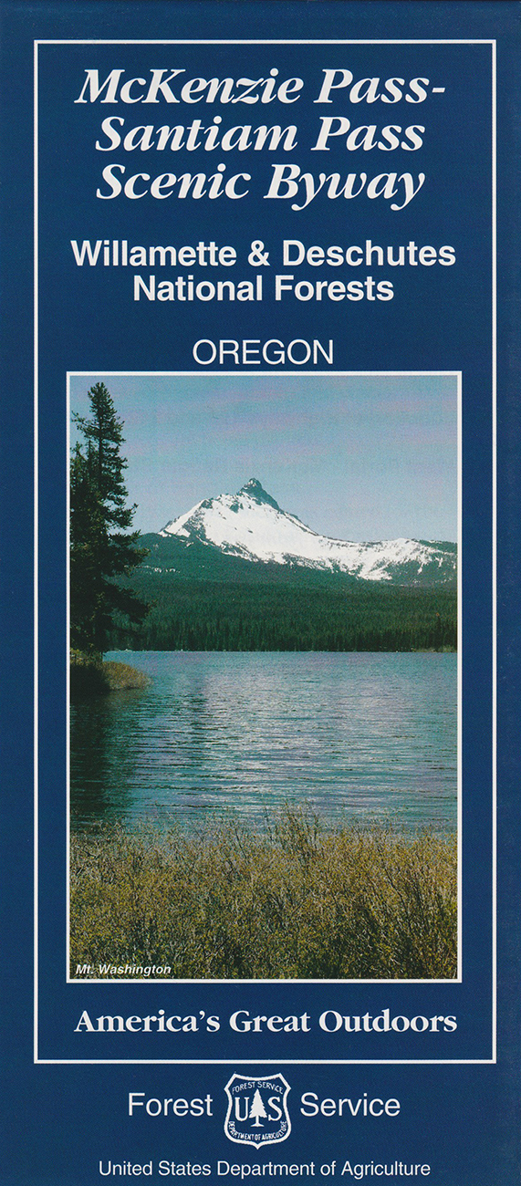 McKenzie Pass-Santiam Pass Scenic Byway Map