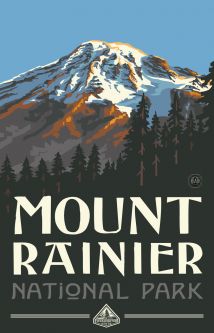 Mount Rainier National Park Poster by Paul A. Lanquist