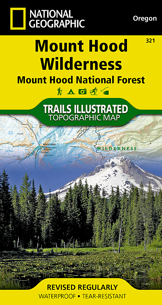Mount Hood Wilderness National Geographic Trails Illustrated Map