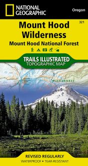 Mount Hood Wilderness National Geographic Trails Illustrated Map