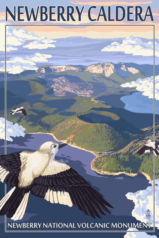 Newberry Caldera Poster by Lantern Press