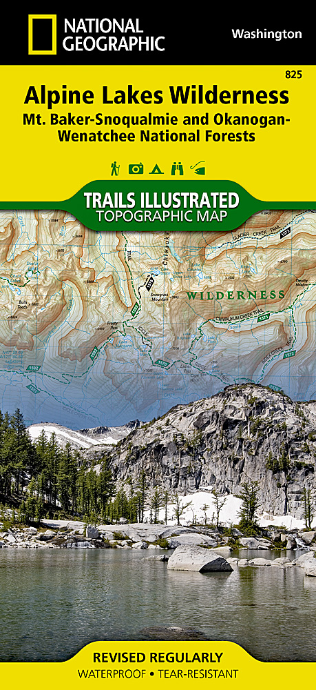 Alpine Lakes Wilderness National Geographic Trails Illustrated Map