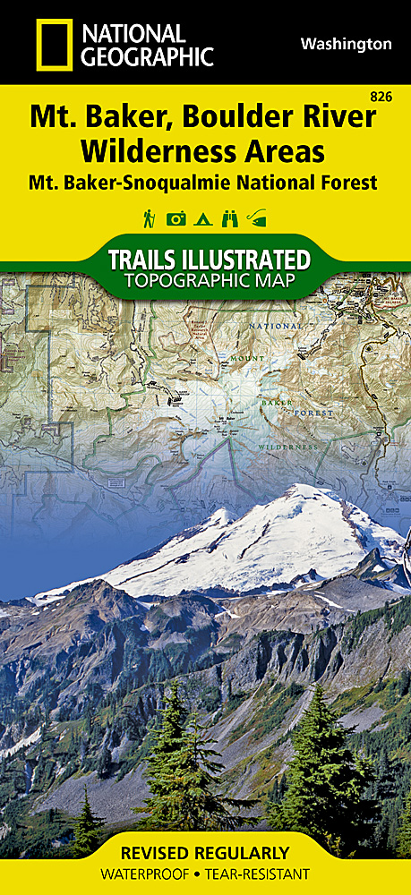 Mount Baker Boulder River Wilderness Area National Geographic Trails Illustrated Map