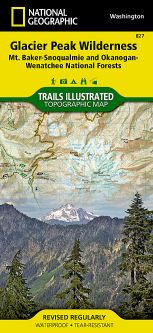 Glacier Peak Wilderness National Geographic Trails Illustrated Map