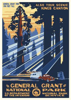 General Grant (Kings Canyon) National Park Vintage Poster