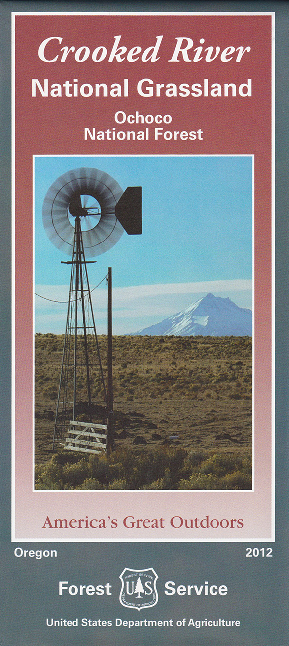 Crooked River National Grassland Map: Ochoco National Forest