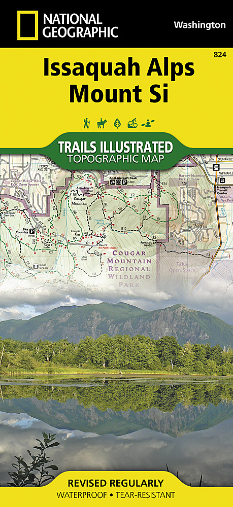 Issaquah Alps, Mount Si National Geographic Trails Illustrated Map