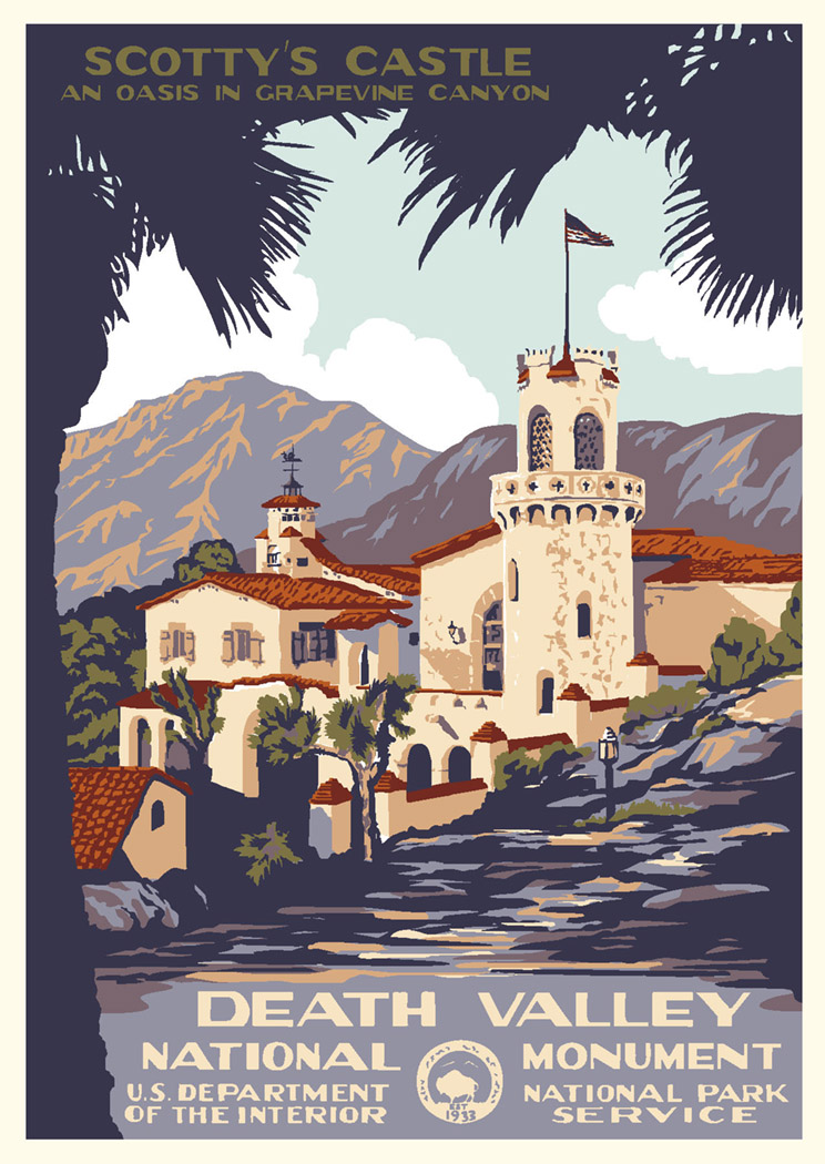 Death Valley National Monument Vintage Poster