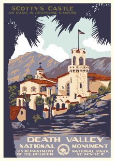Death Valley National Monument Vintage Poster