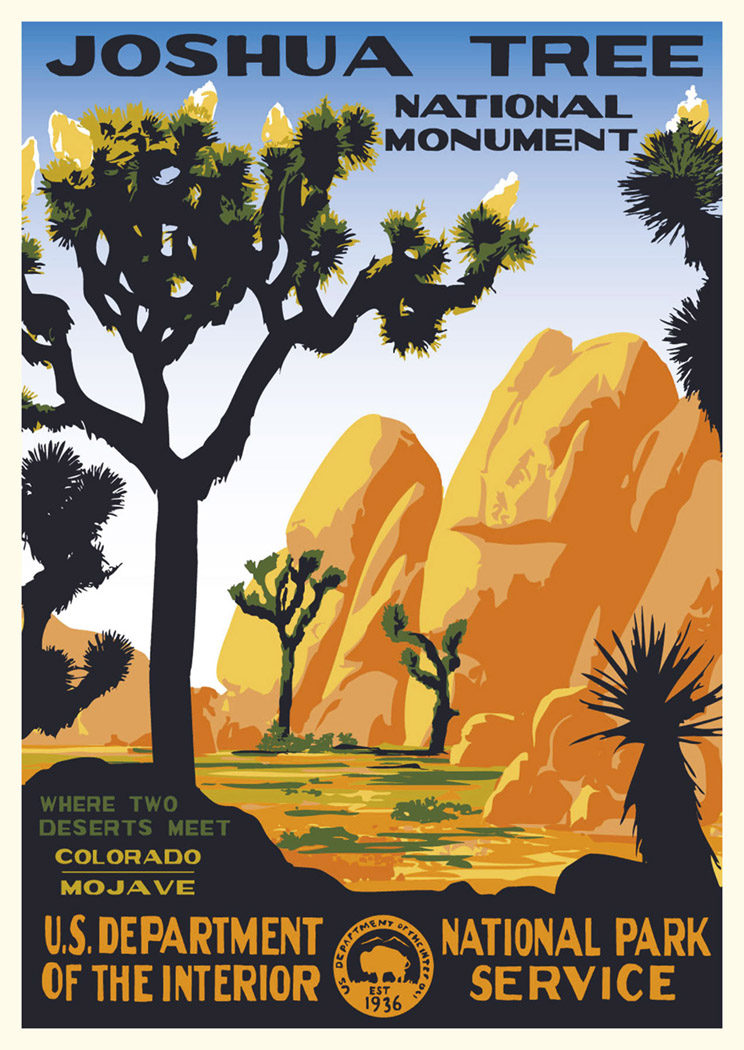 Joshua Tree National Park Vintage Poster