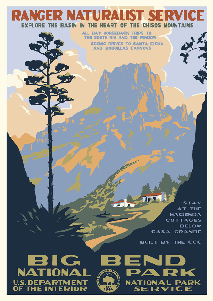 Big Bend National Park Vintage Poster