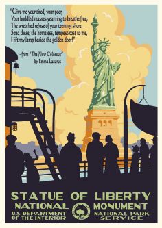 Statue of Liberty National Monument Vintage Poster